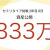 【資産公開】セミリタイアFIRE挑戦2年目8月期の資産公開！レバナスの含み損減少で資産額上昇へ