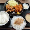 西川口の「あおき食堂」でチキンカツとからあげ定食を食べました🐤