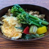 自分のお弁当作り、夏野菜が出てくると彩りも明るくなりますね！