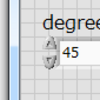 degree値を引数にしてsin値を求める