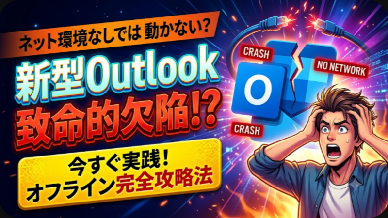 ネット環境なしでは動かない？新型Outlookの致命的欠陥と今すぐ実践すべきオフライン完全攻略法