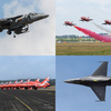 【イギリス】ファンボロー航空ショー（４）軍用機系の飛行展示｜ハリアー, F-16，レッドアローズ