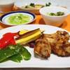 ☆手羽元のから揚げ＆大豆とソーセージのカレークリームスープ☆