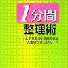 整理術。テクニックを知り、実際にやってみること、自分なりにやってみることだと思う。