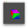 QtとC++とOpenGLで立方体で表示するよ２回目