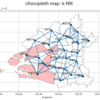 【Python】6.2.4：空間重み行列の作図：k近傍法【はじめての地理空間DSのノート】