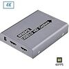 Elive HDMIキャプチャーボード ゲームキャプチャー ビデオキャプチャー 4K 60HZパススルー対応 USB3.0 HD1080P 60FPS録画 オーディオ入力/出力 低遅延 軽量小型 PC/Switch/PS4/Xbox/PS3/携帯電話用 Windows Linux OS X対応 OBS Potplayer XSplit適用 YouTube/Twitchなどにゲーム録画・実況・配信・ライブ会議用 1年の保証期 【2020最新バージョン】 (グレー)