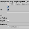UnityのVRTKでアウトラインを表示する。