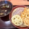 そば処おか田（小伝馬町）つけ天＋レンコン天