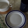 KitchenKitchen（キッチンキッチン）のスープカップと木製ラウンドトレー
