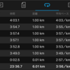 ペーラン6km（4'00"/km）ナイキ ズームフライ