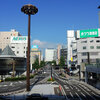 高崎駅前散歩　今朝は２２℃で真夏日予想・アジサイ