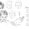 ルーミス「やさしい顔と手の描き方」模写その2