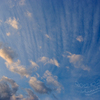 縞々の雲に覆われた7年前の今日の空/20191024
