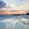 ピンクとオレンジの海の夢