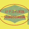 けテぶれ実践 第1章「SOMOSOMO編」