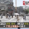 気温３０℃に迫る　各地で７月並みの暑さ　【熊本】