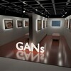 GANsで作った画像を3DCGで作った画廊に展示してみました。