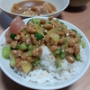納豆沢庵キュウリ丼