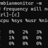 armbianmonitorで 状況を監視する。