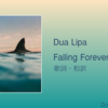 【歌詞・和訳】Dua Lipa / Falling Forever