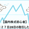 【国内株式初心者】2021年７月２７日28日の取引した銘柄の記録