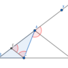 三角形の外角の二等分線による対辺の分割