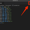 【VS Code】Edit CSVを使って、ExcelライクにCSVを編集する