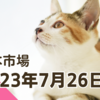 2023/07/26【日本市場】FOMC待ちで様子見で売買代金も少ない　FOMC通過しても日銀結果までは様子見続くか