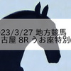 2023/3/27 地方競馬 名古屋競馬 8R うお座特別(B)
