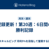 記録更新！第20週：6日間の勝利記録