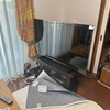 コストコ　レグザ　テレビ、とりあえず配線設置完了。