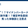 え”！？マイナンバーカードの更新作業！？確定申告直前に焦った体験談と注意点