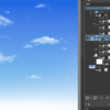 絵の練習(空と雲)