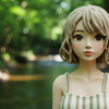 女子 de 森、川、カーキ @Image Creator & ImageFX＋プロンプト
