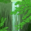 『深緑を断裂させる激流の滝』2日目