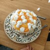 小学生のクリスマスケーキ作り。ケーキはクリスマス当日（25日）に食べました