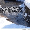 雪解け 秋田県美郷町金沢公園付近