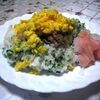 小松菜と豚の混ぜご飯