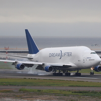 B747LCF ドリームリフターの見物に行く