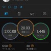 20kmJOG。腹筋に血管。胸筋にも血管。