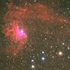 IC405とMelotte31：ぎょしゃ座の散光星雲と散開星団