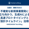 不確実な新規事業開発に立ち向かう。生成AIによる高速プロトタイピングと「設計タイムライン」活用術