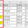 特定の文字列の入ったセルのある行を削除する