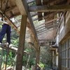 佐渡　傷んだ屋根の下地直し