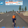 雨の本日はzwift 51km2時間半