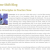 【機械翻訳】Time Shift Blog "Five Principles to Practice Now" 今すぐ実践したい5つの原則