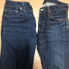 DENIMEとRESOLUTEのエイジング比較