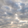 とてもおっきな、青い目の龍雲❔　ただの曇り空❔