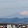 無風の朝ウォーキングで富士山